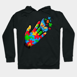 Autism Awareness Butterfly Teacher Hoodie